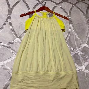 Yellow Lululemon tank size 8